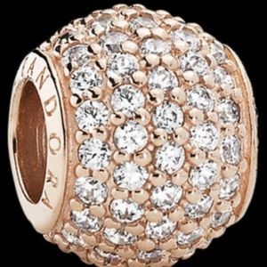 Pandora Rose Gold Plated Pave' Lights CZ S…